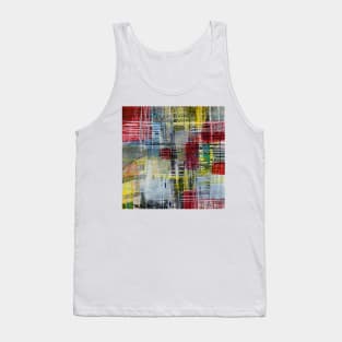 Red and Blue Grid Tank Top